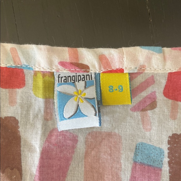 Like New Frangipani Colorful Popsicle Print Long Sleeve Tunic - Picture 2 of 3